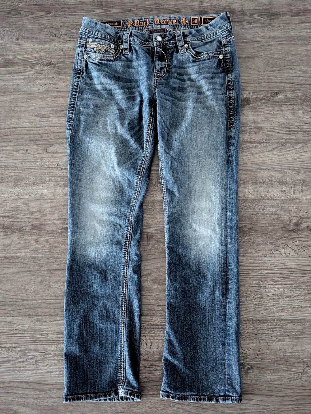 Rock Revival Vivian Easy Straight Stretch Jeans Women's 30
